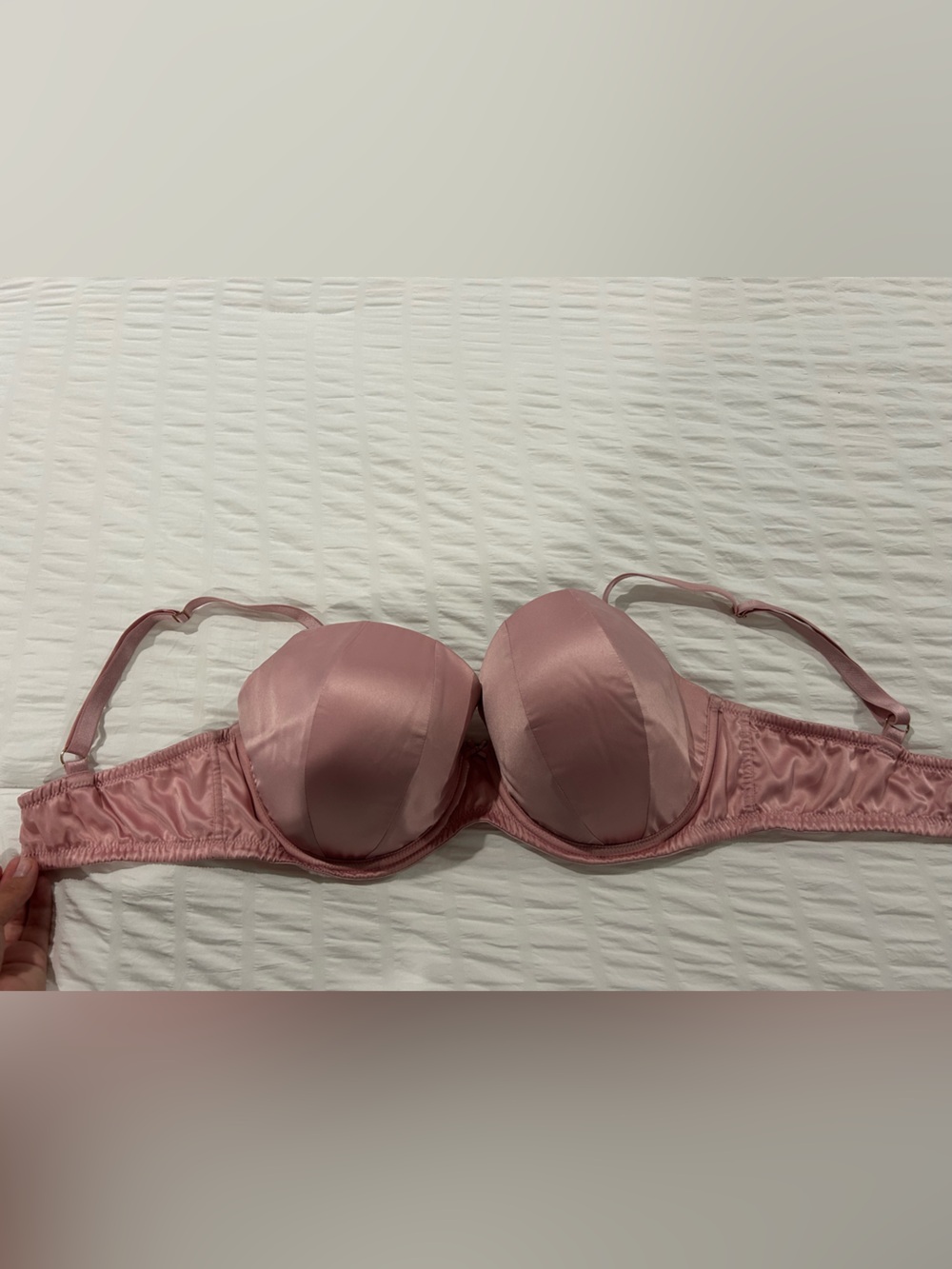 Victoria's Secret Dusty Rose Satin Push-Up Bra